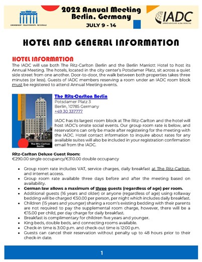 2022_Annual_Meeting_Hotel_and_General_Information